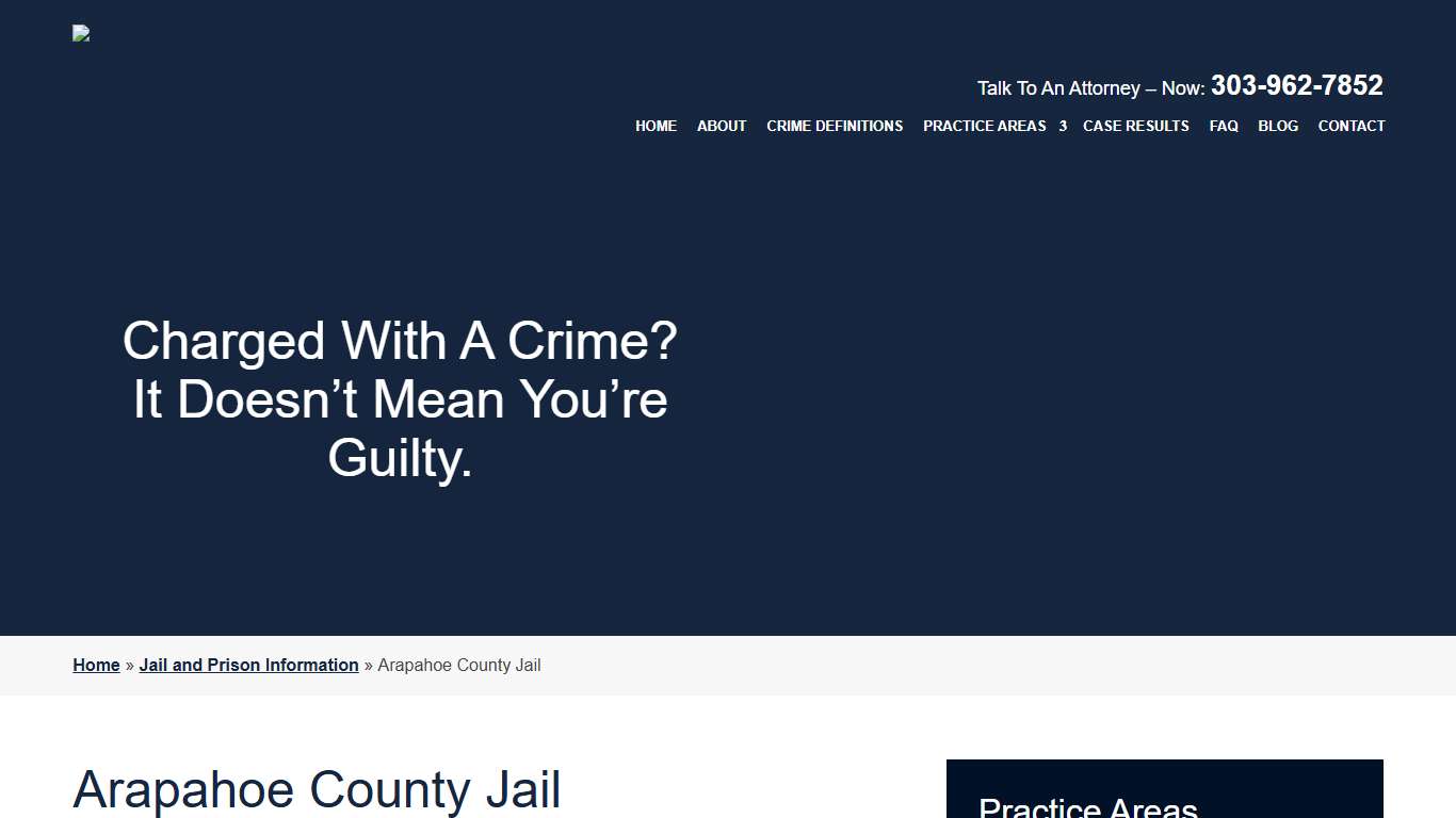 Arapahoe County Jail Lawyer Detention Facility Attorneys